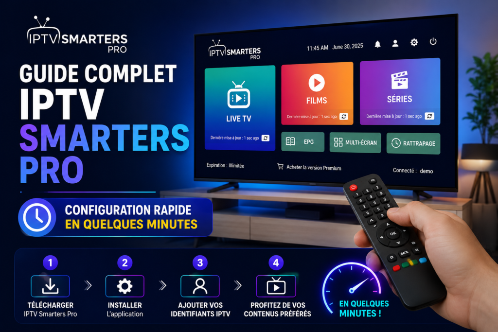 Guide Complet IPTV Smarters Pro