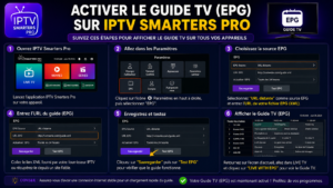Activer le Guide TV (EPG) sur IPTV Smarters Pro
